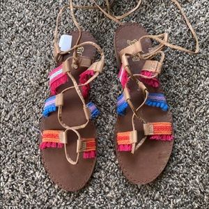 Colorful sandals